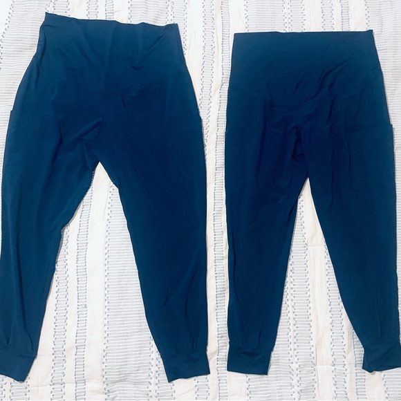 TWO PAIRS of Med Couture Maternity Jogger Scrubs Pants, Medium - Picture 2 of 7